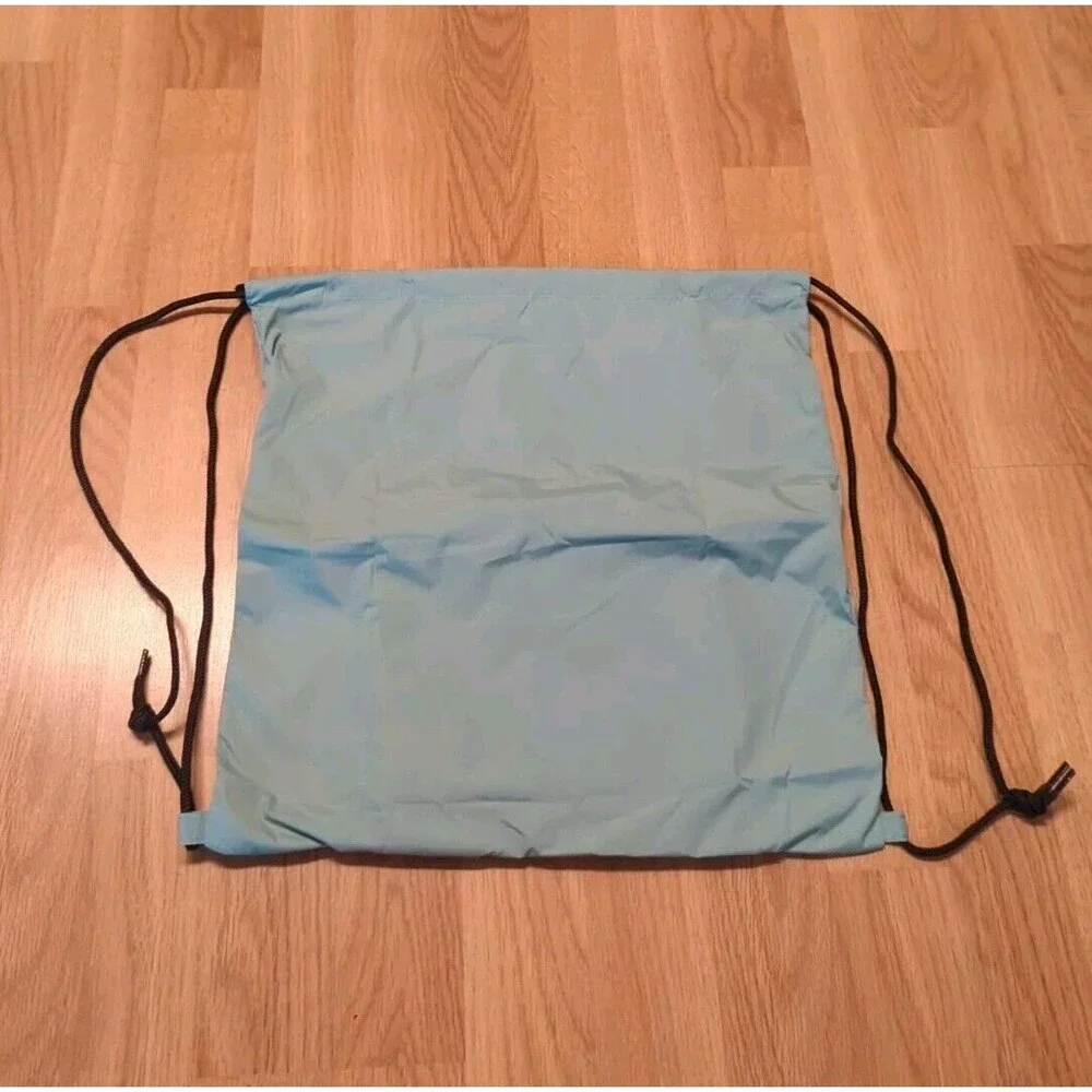 Caraa Drawstring Cinch Bag Backpack Green Packable Travel Pouch Zipper